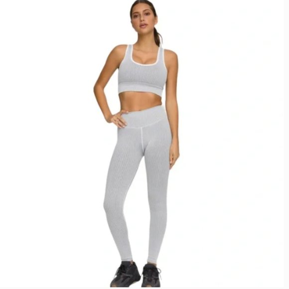 Good American Pants - NWT Good American Wide Rib Seamless Compression Leggings White Size 00/0 XXS XS